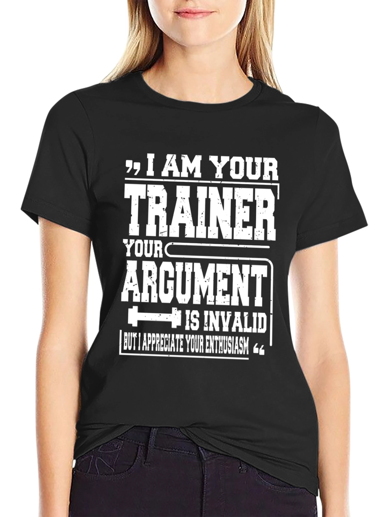 I Am Your Trainer T-Shirt - Gym Motivation - Black