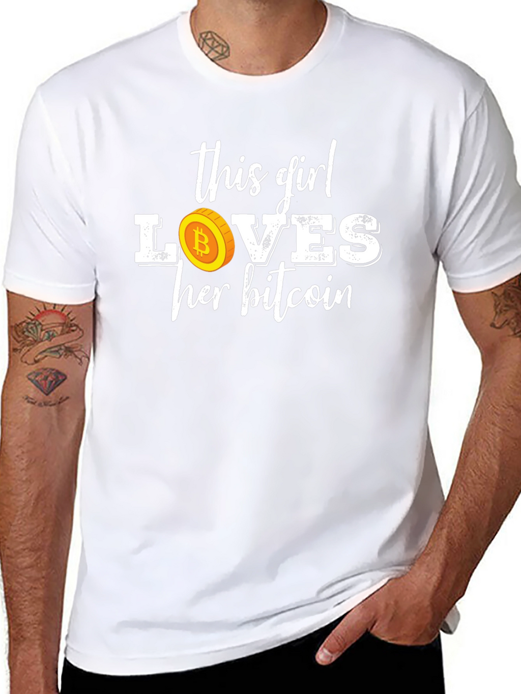Bitcoin Girl T-Shirt Crypto Lover Tee
