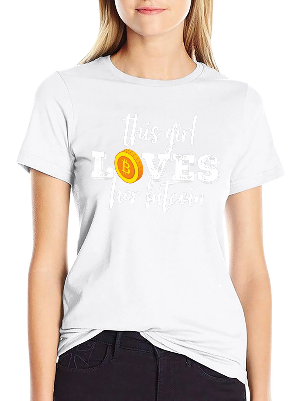 Bitcoin Girl T-Shirt Crypto Lover Tee