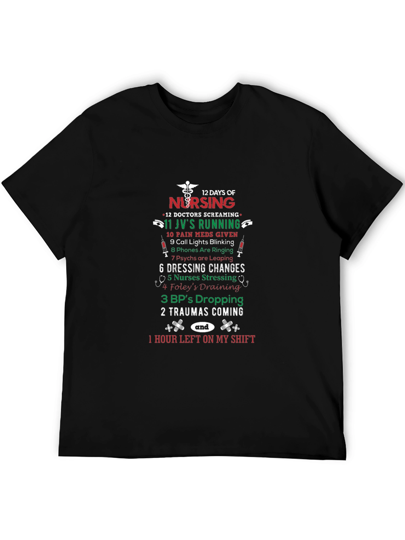12 Days of Nursing Graphic T-Shirt