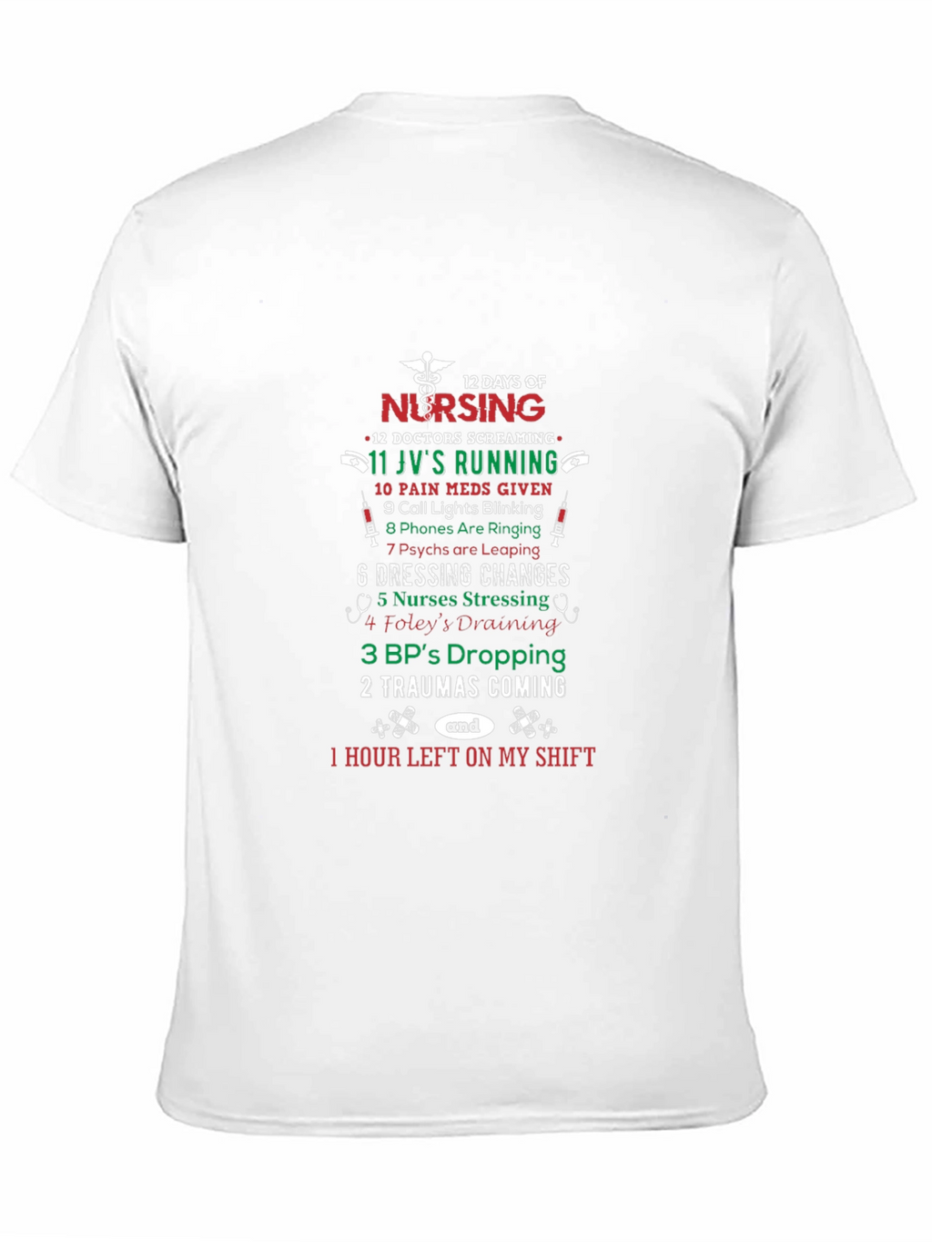 12 Days of Nursing Graphic T-Shirt