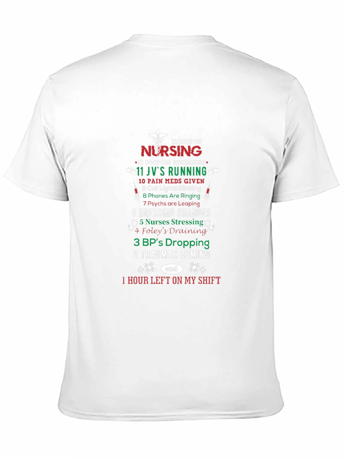 12 Days of Nursing Graphic T-Shirt