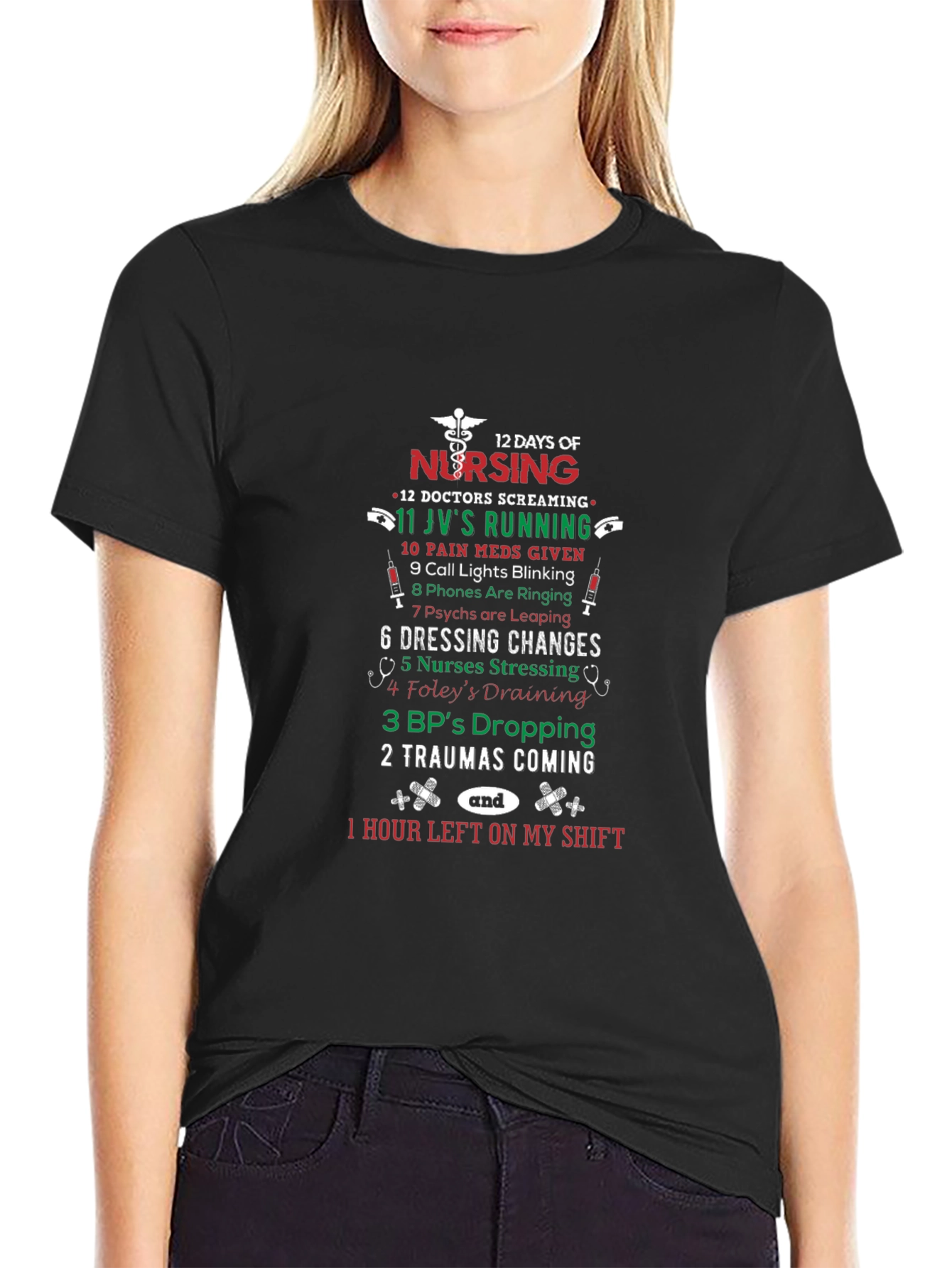 12 Days of Nursing Graphic T-Shirt