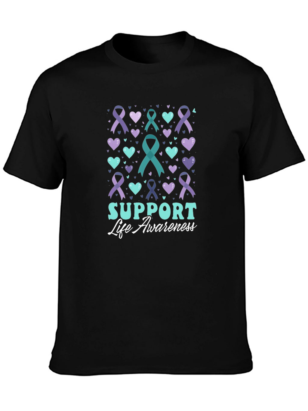 Support Life Awareness Ribbon T-Shirt