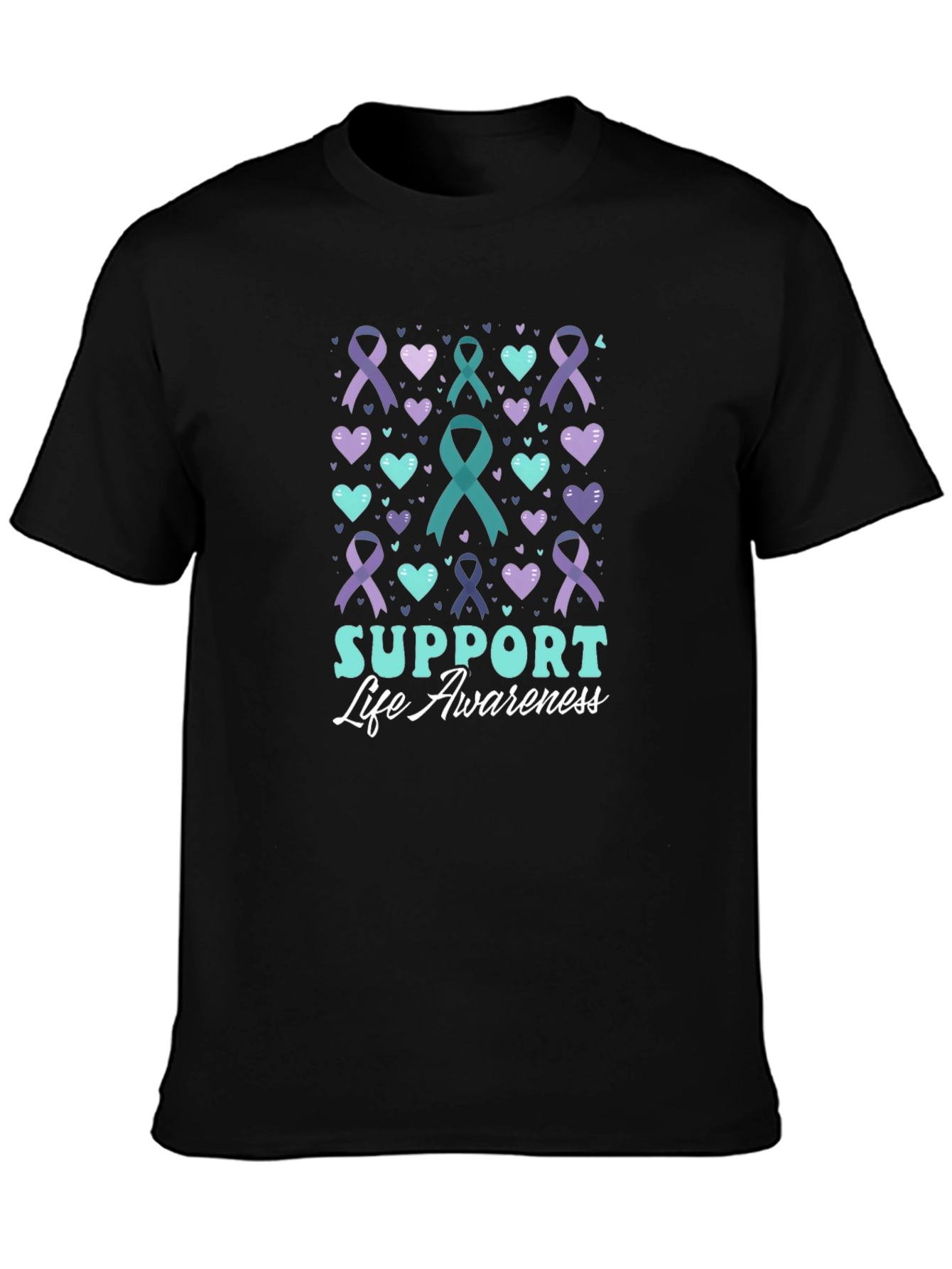 Support Life Awareness Ribbon T-Shirt