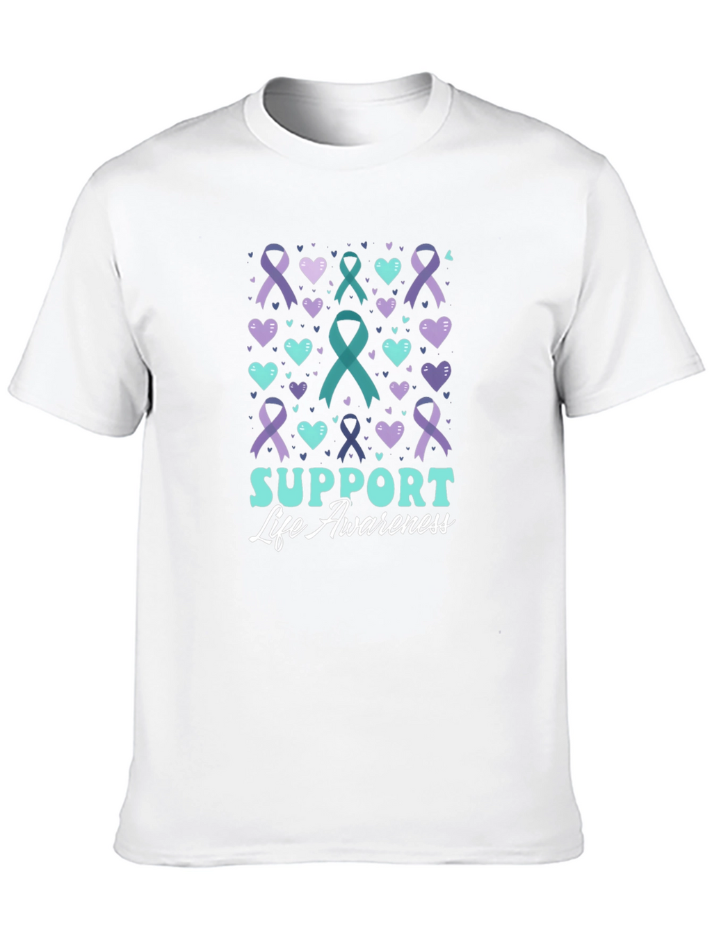 Support Life Awareness Ribbon T-Shirt