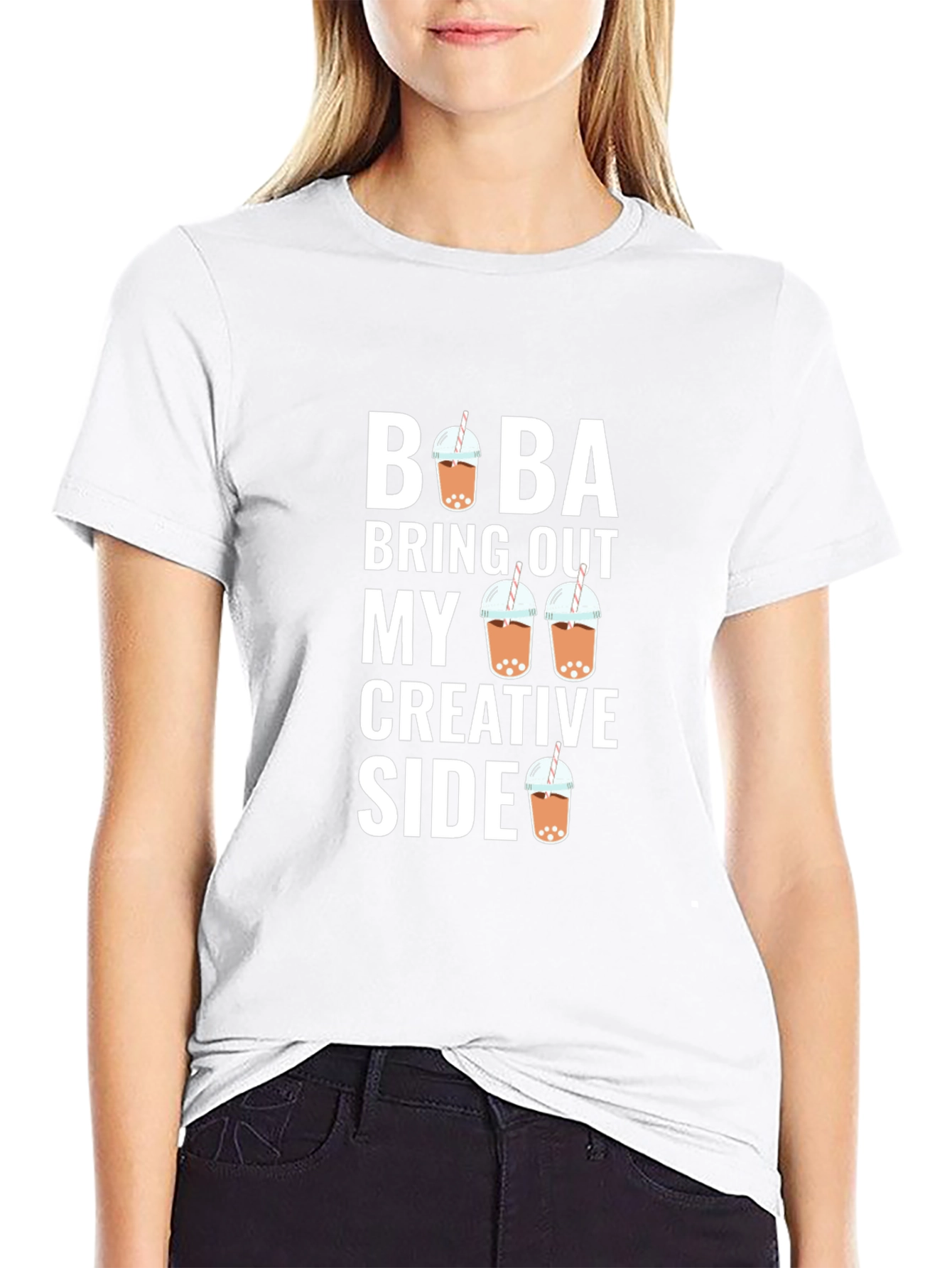 Boba Bring Out My Creative Side Black T-Shirt