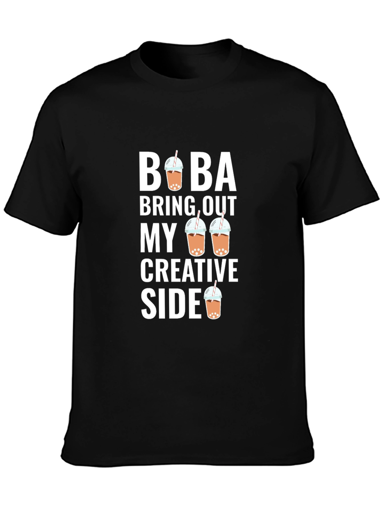 Boba Bring Out My Creative Side Black T-Shirt