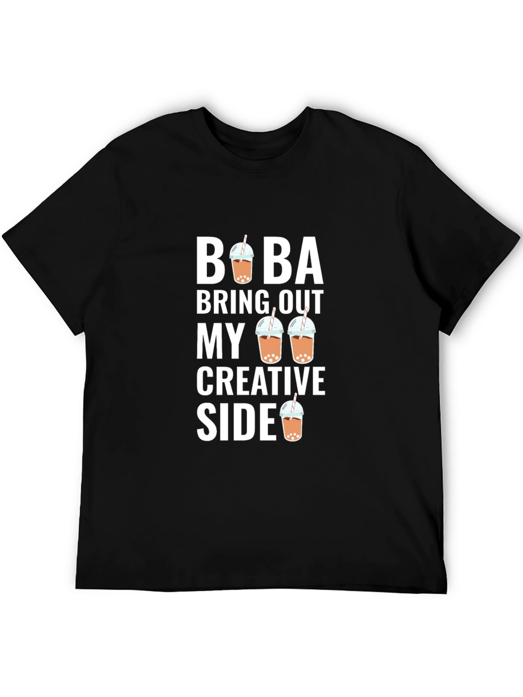 Boba Bring Out My Creative Side Black T-Shirt