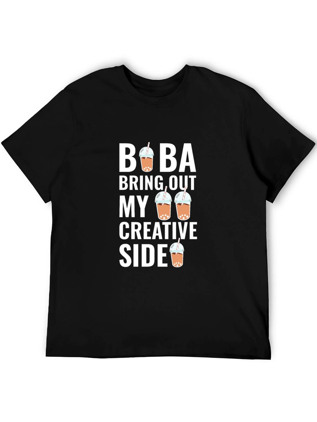 Boba Bring Out My Creative Side Black T-Shirt