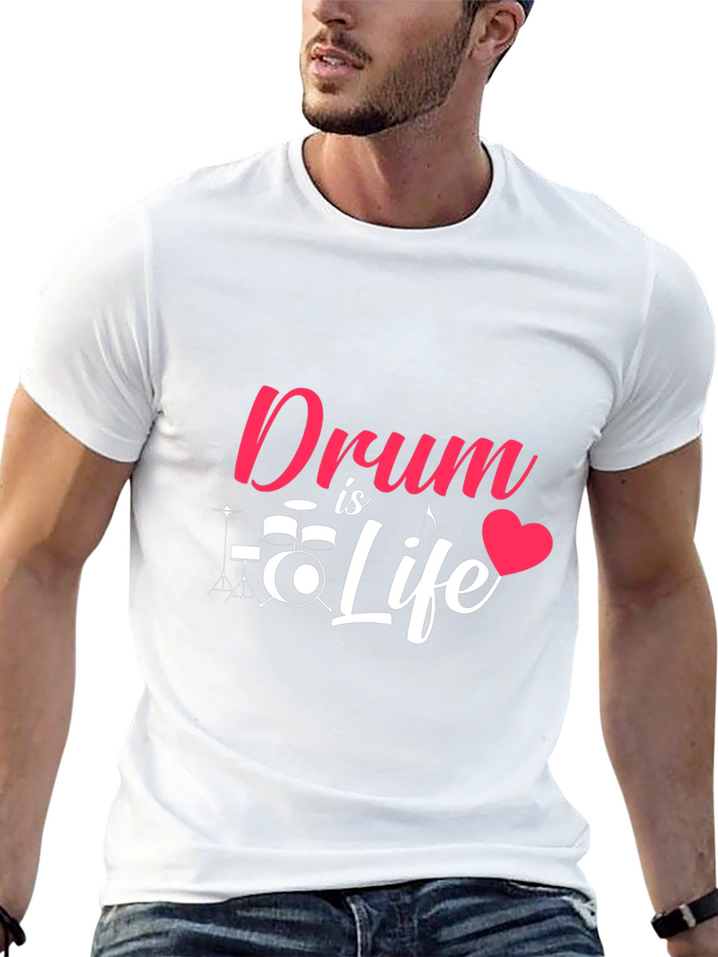 Drum is Life Graphic Tee - Music Lover T-Shirt