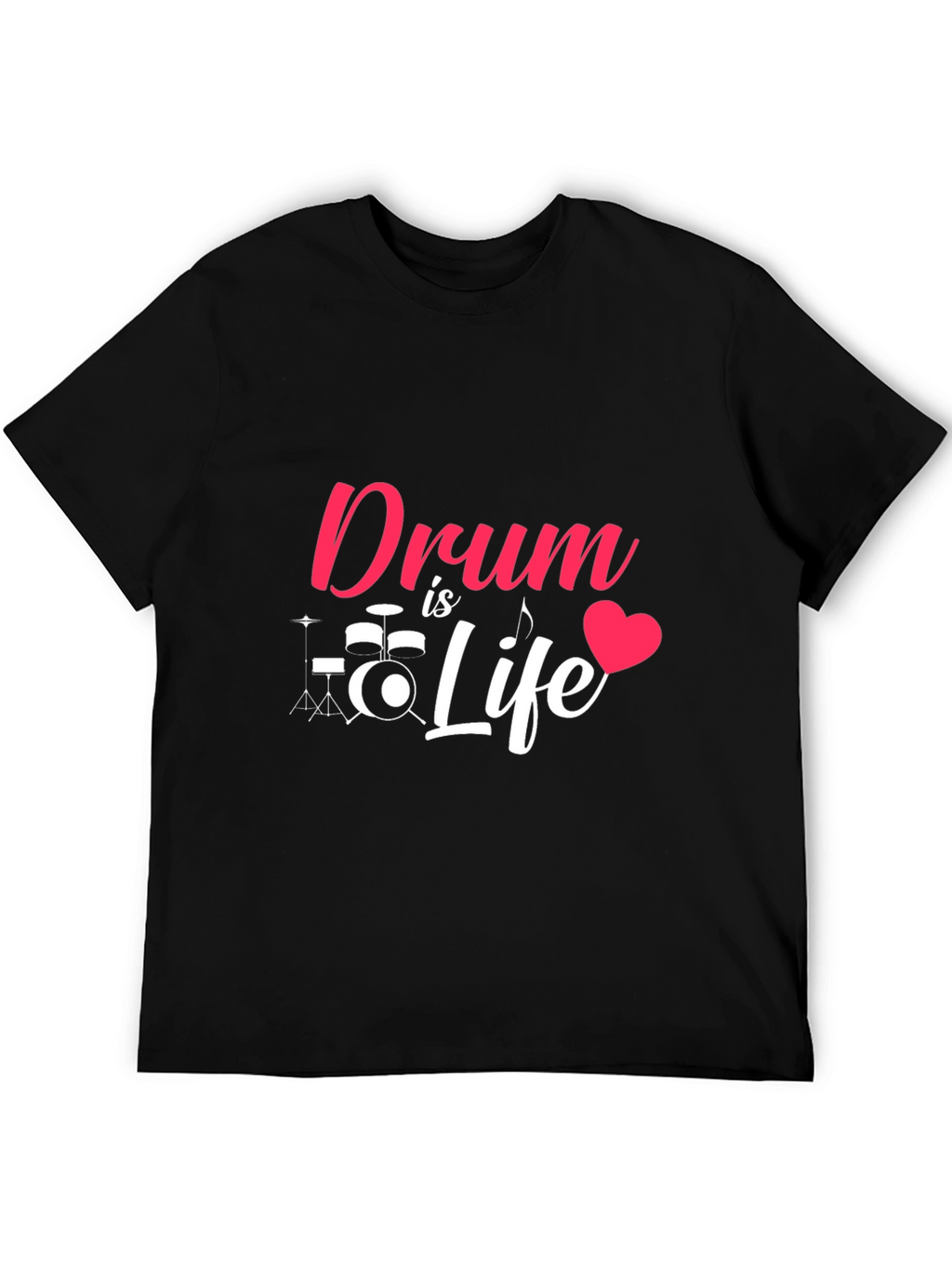 Drum is Life Graphic Tee - Music Lover T-Shirt