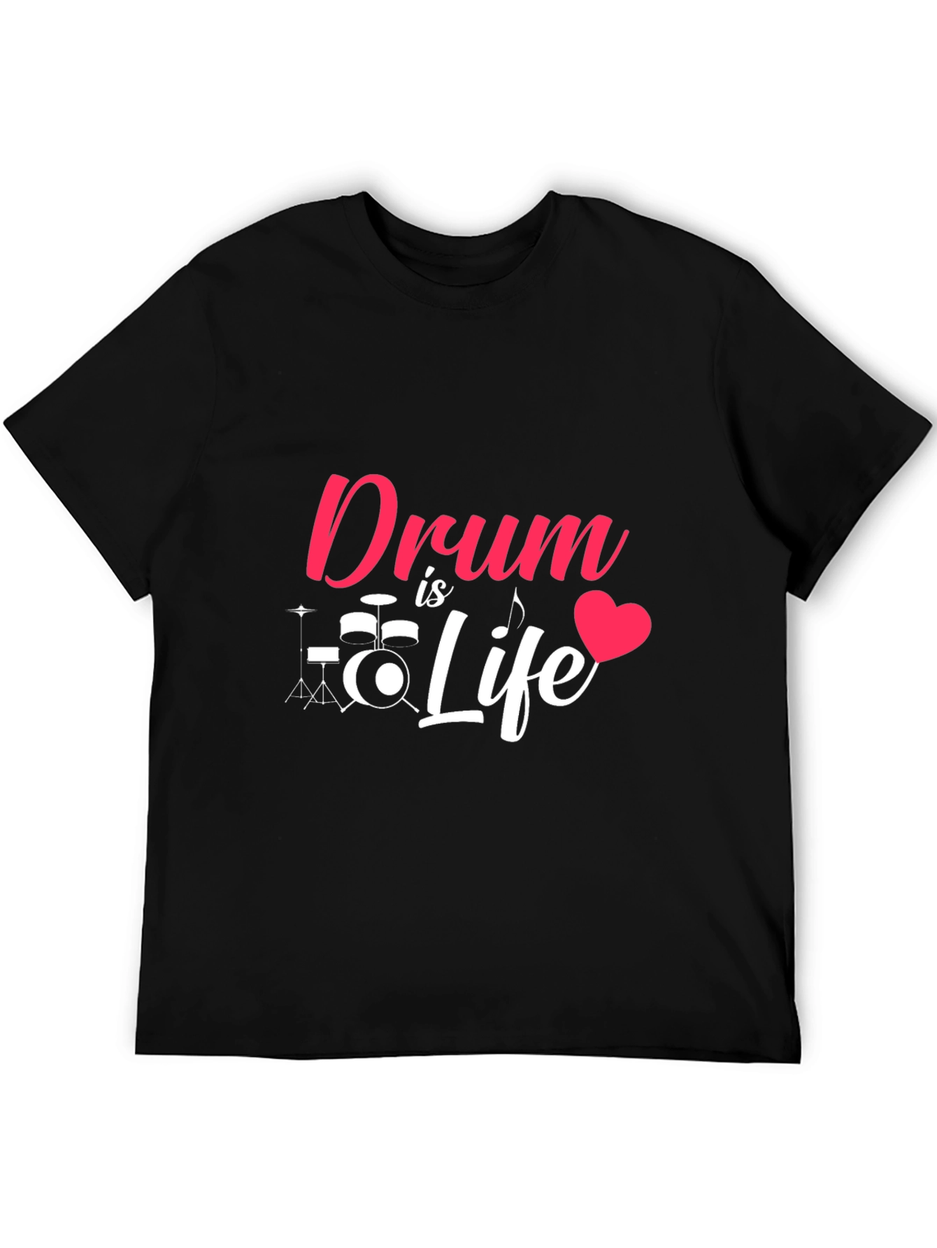 Drum is Life Graphic Tee - Music Lover T-Shirt