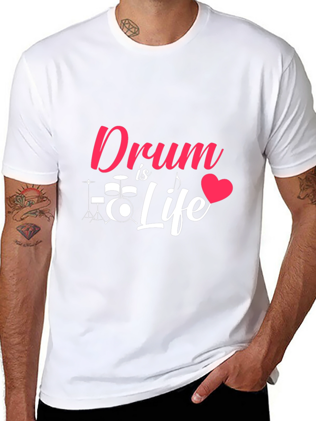 Drum is Life Graphic Tee - Music Lover T-Shirt
