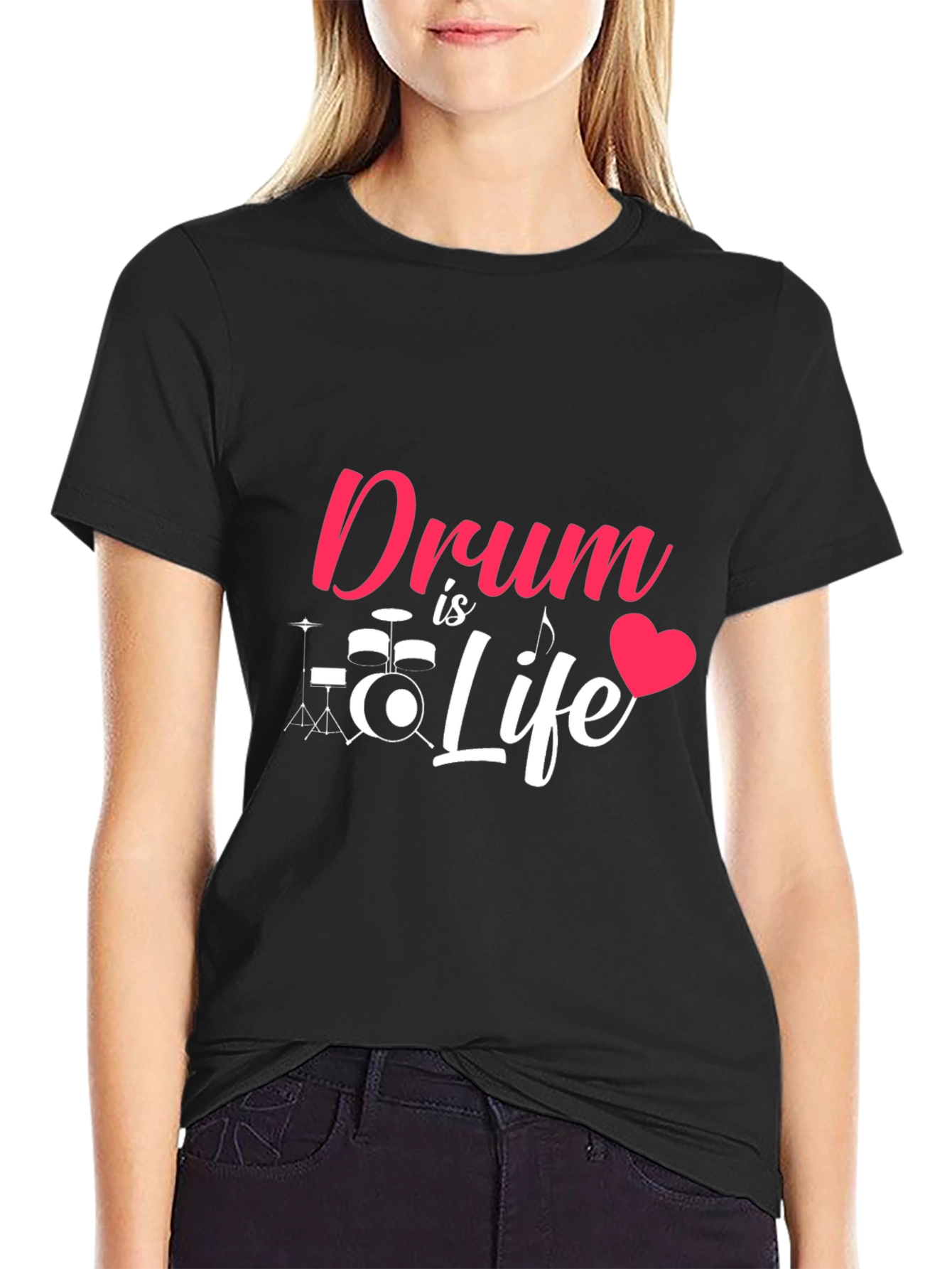 Drum is Life Graphic Tee - Music Lover T-Shirt