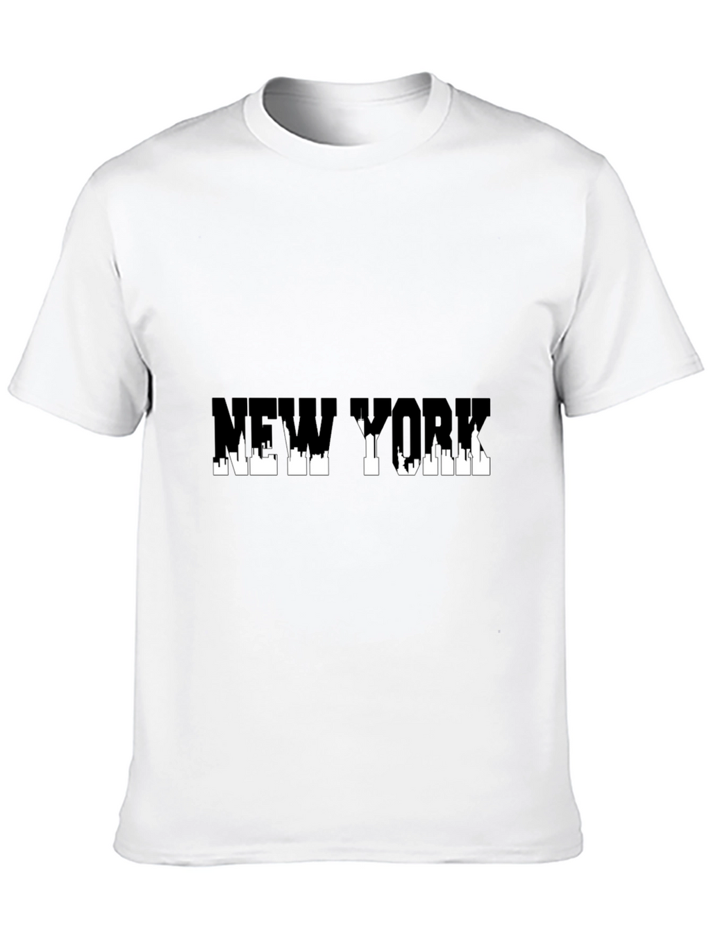 New York Skyline Graphic Black T-Shirt