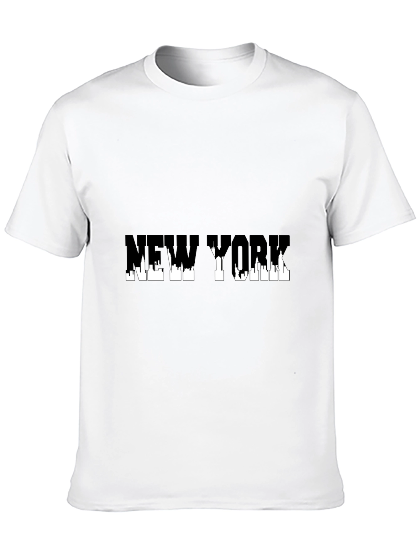 New York Skyline Graphic Black T-Shirt