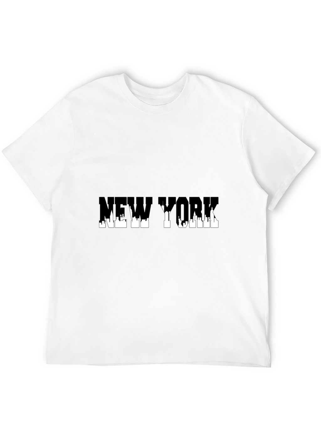 New York Skyline Graphic Black T-Shirt
