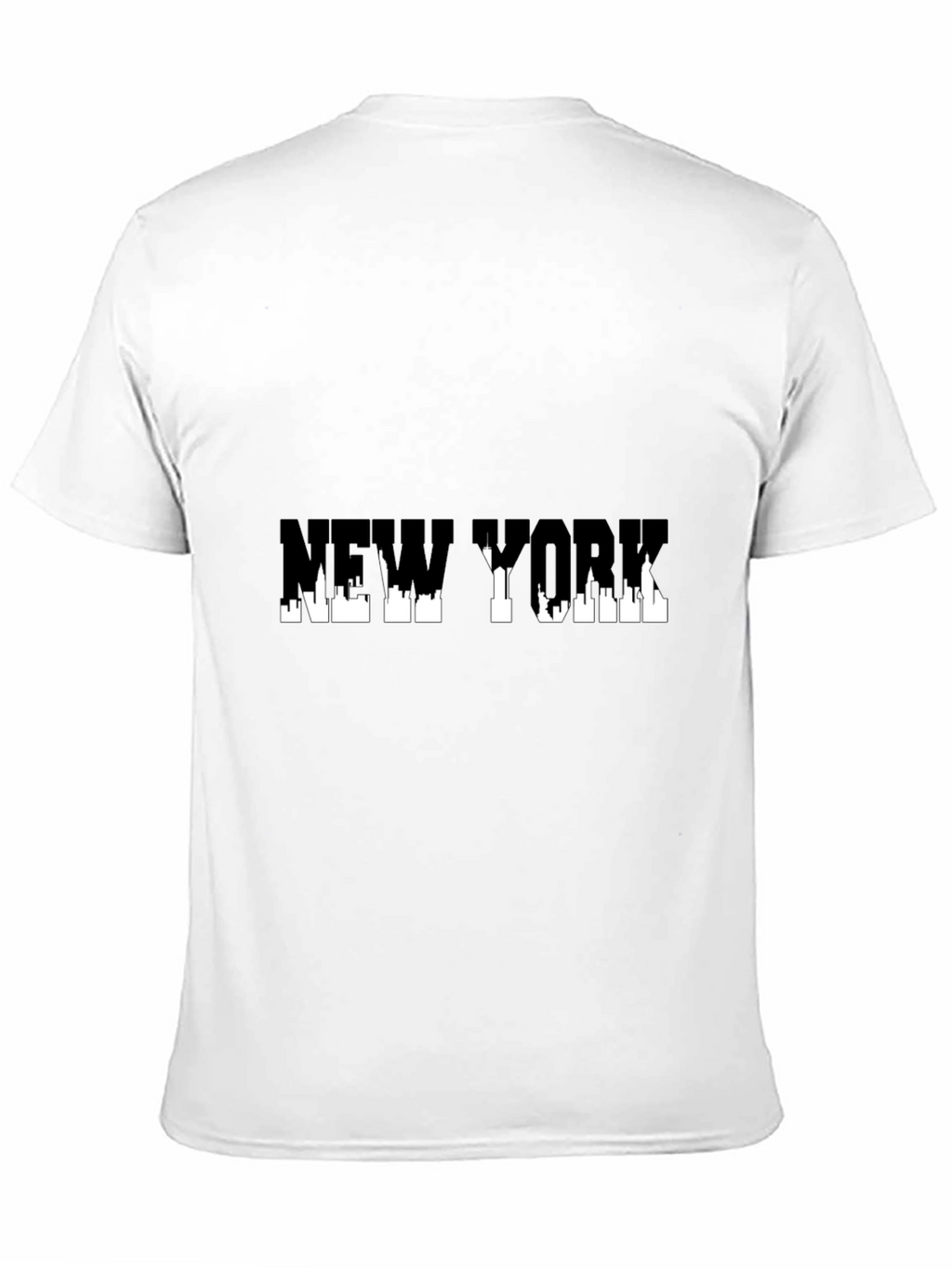 New York Skyline Graphic Black T-Shirt