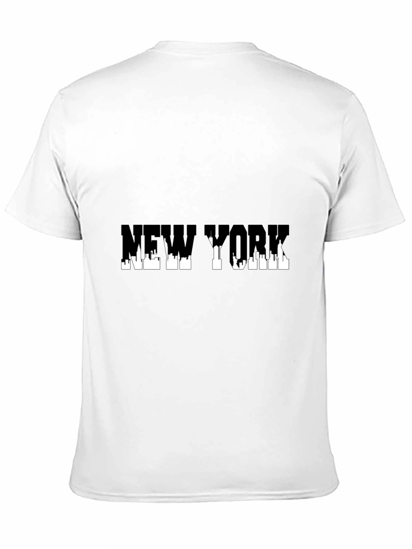 New York Skyline Graphic Black T-Shirt