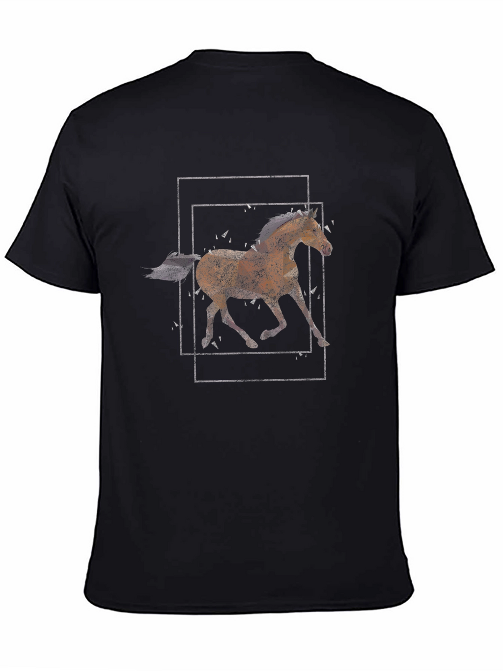 Horse Graphic Tee - Mens Black T-Shirt