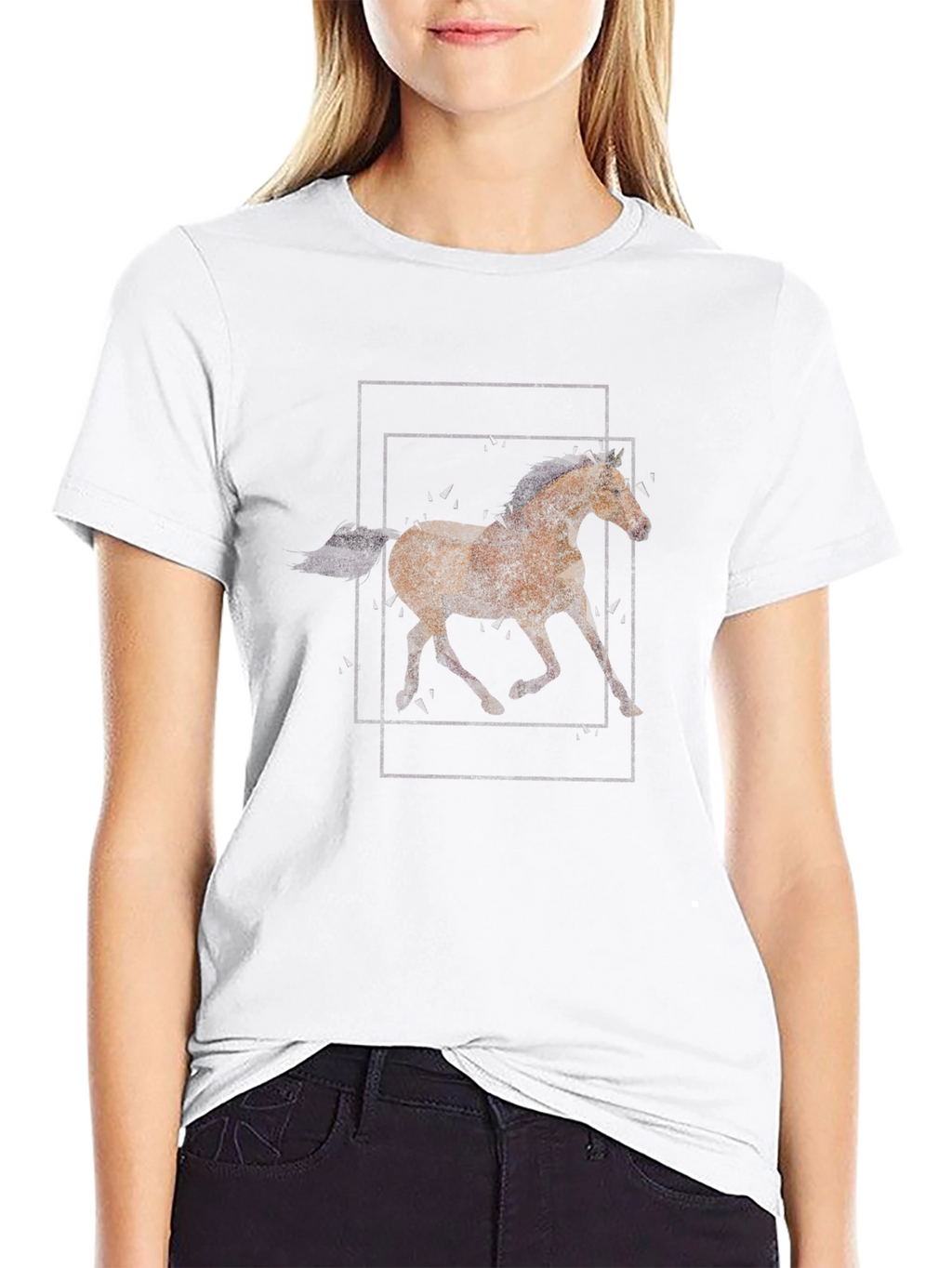 Horse Graphic Tee - Mens Black T-Shirt