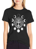 Yggdrasil Tree of Life Moon Phases Graphic Tee