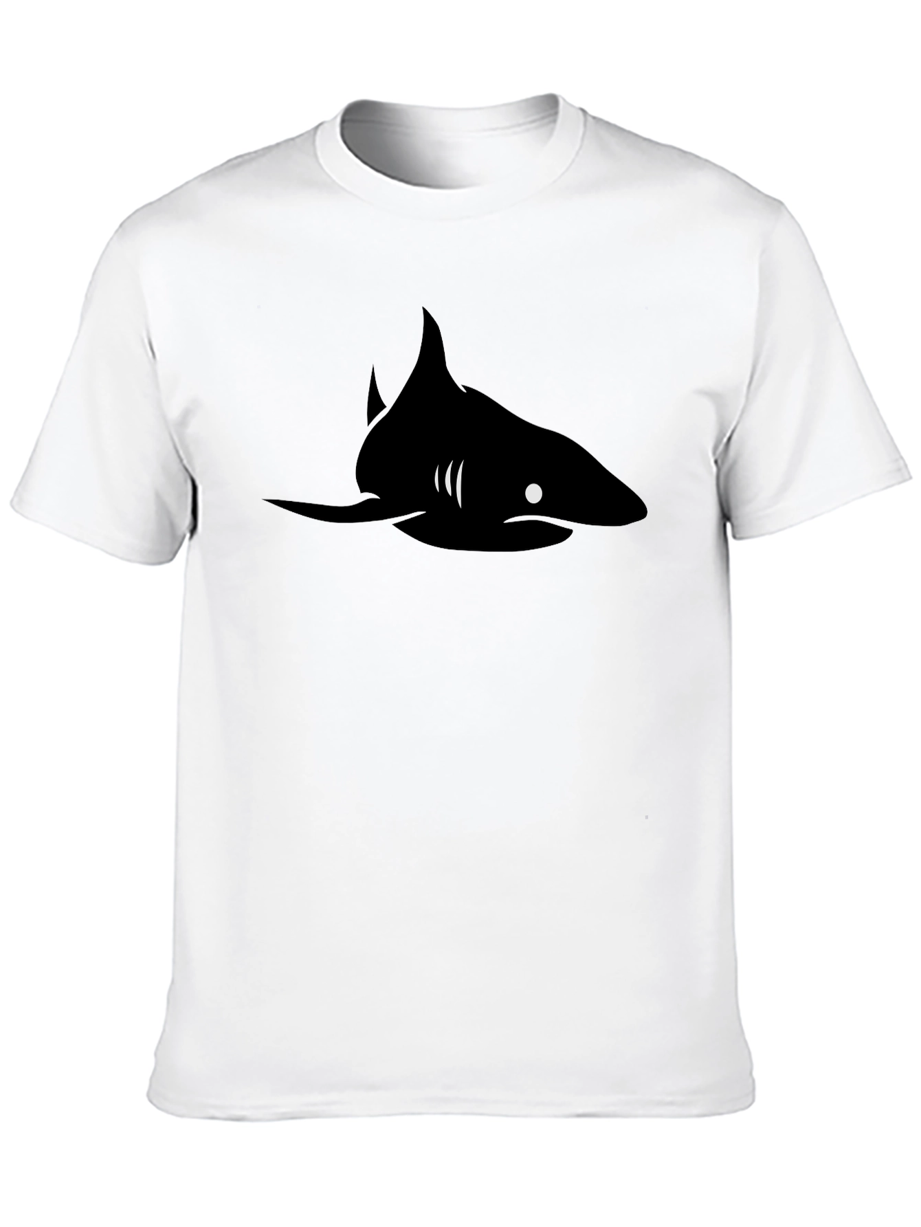 Black Shark Graphic Tee - Stylish Mens T-Shirt