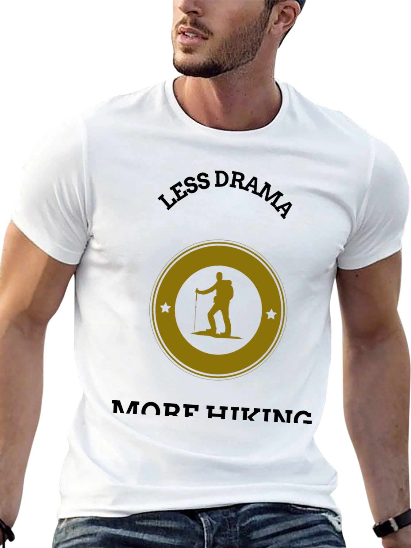 Less Drama More Hiking Graphic T-Shirt