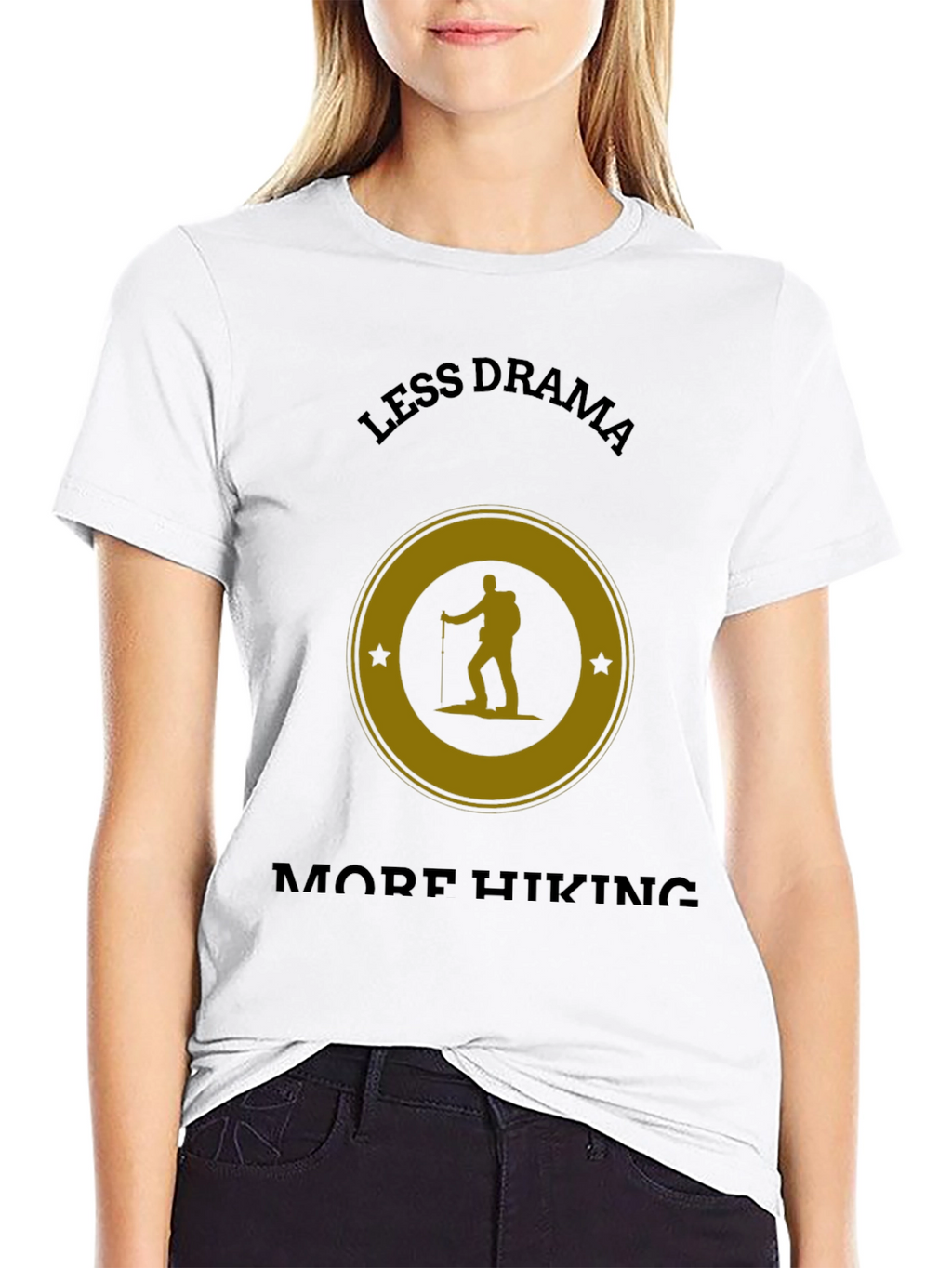 Less Drama More Hiking Graphic T-Shirt