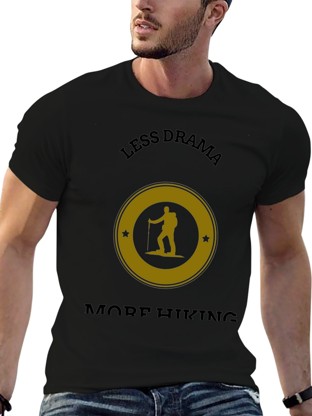 Less Drama More Hiking Graphic T-Shirt