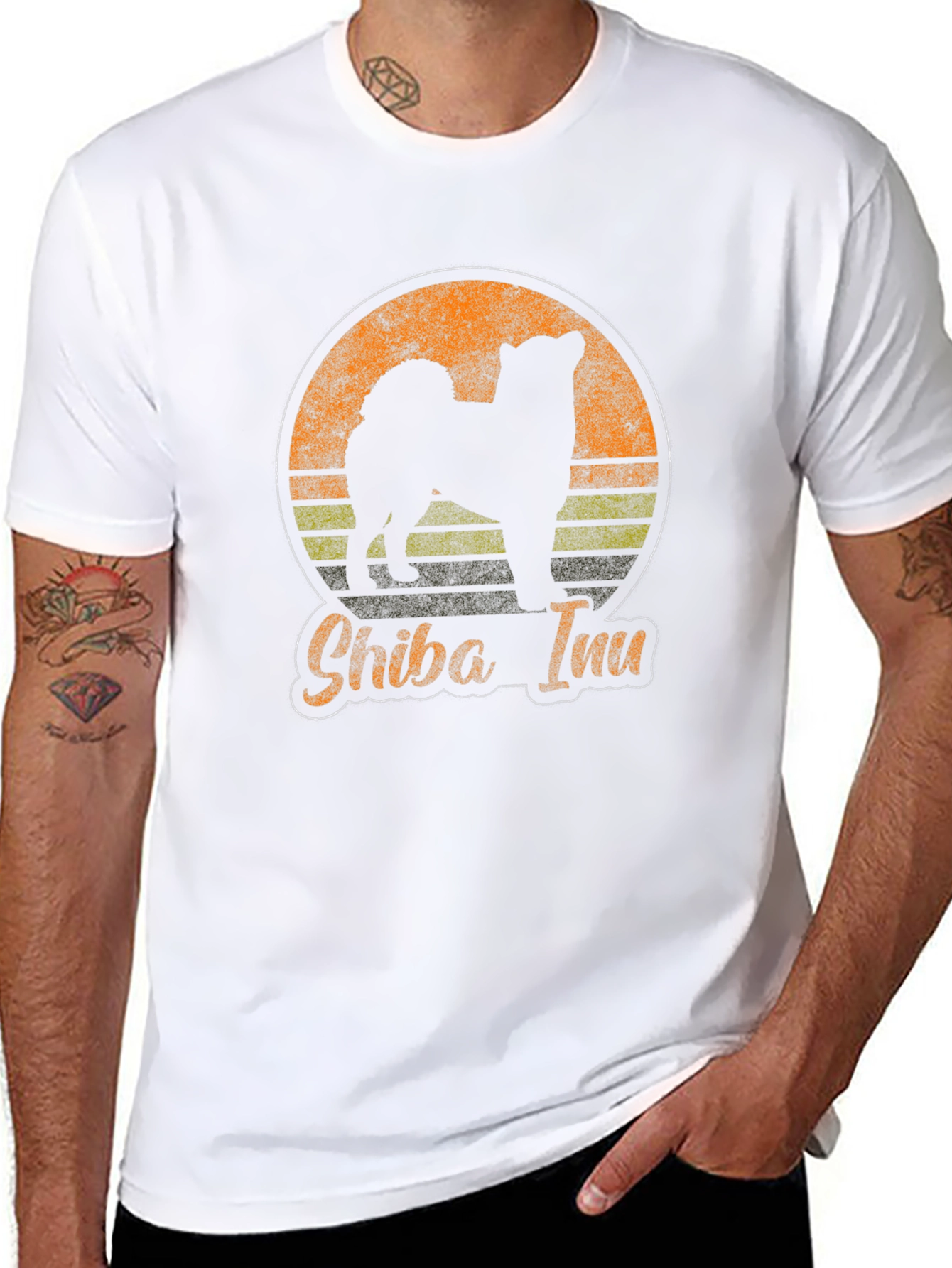 Retro Shiba Inu Graphic Tee