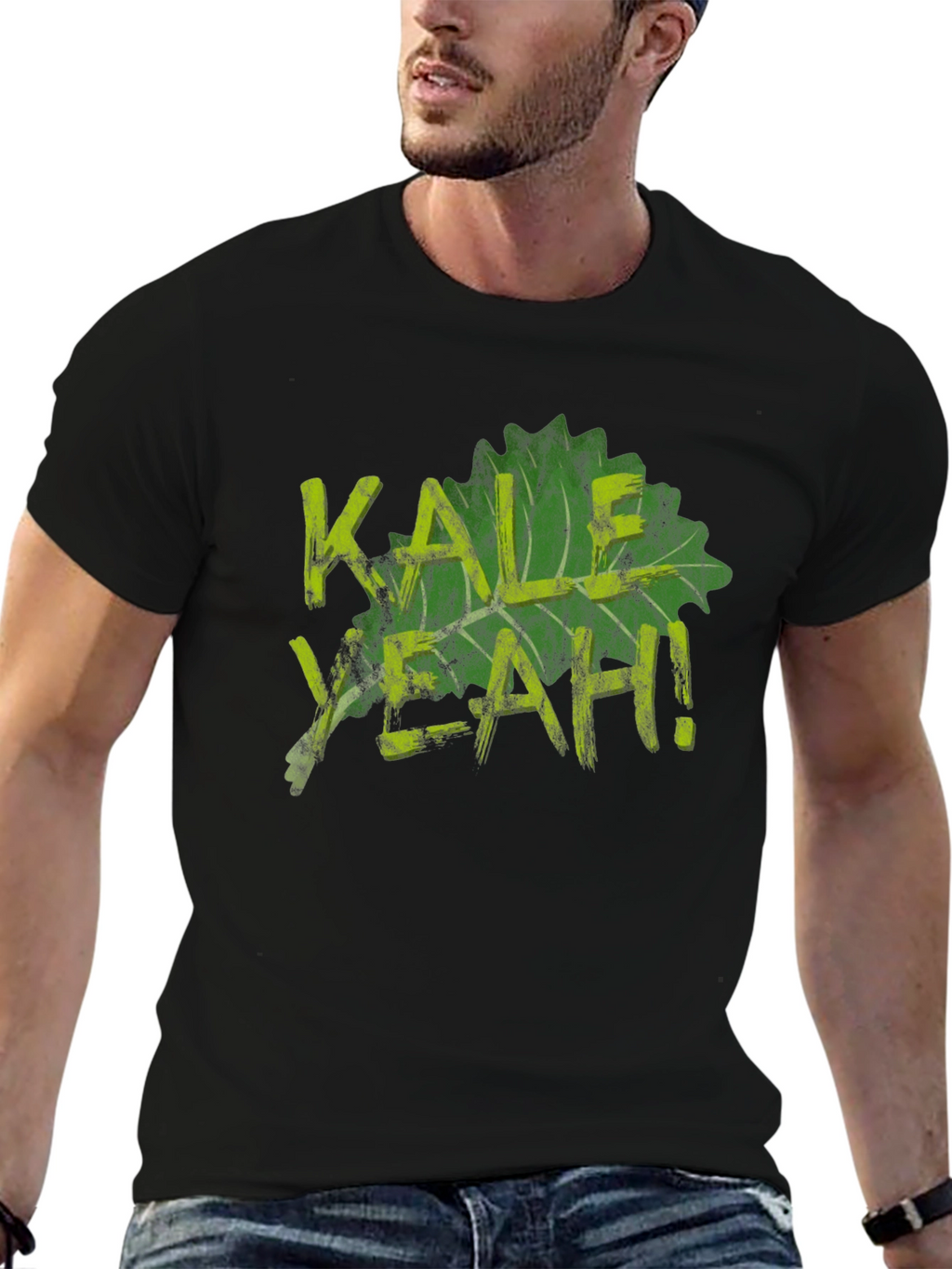 Kale Yeah! Graphic Tee - Black Cotton T-Shirt