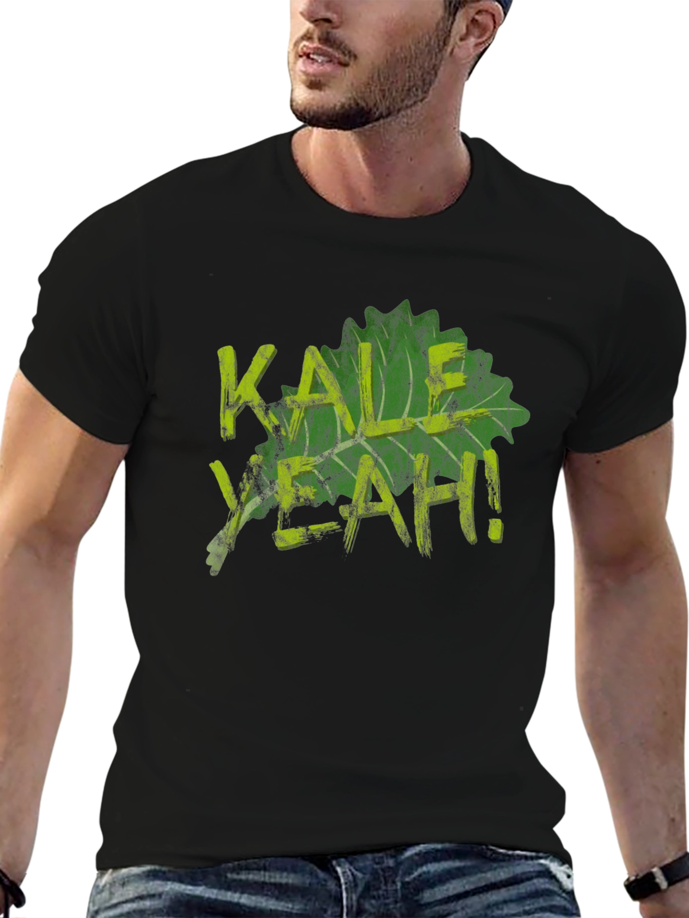Kale Yeah! Graphic Tee - Black Cotton T-Shirt