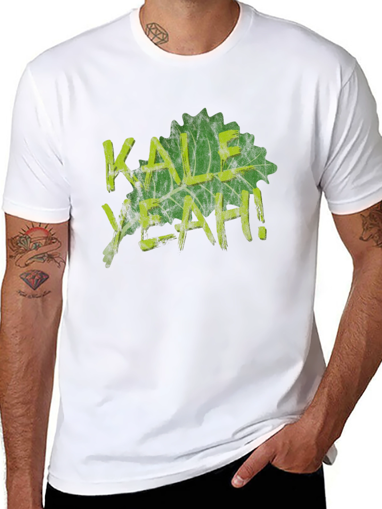 Kale Yeah! Graphic Tee - Black Cotton T-Shirt