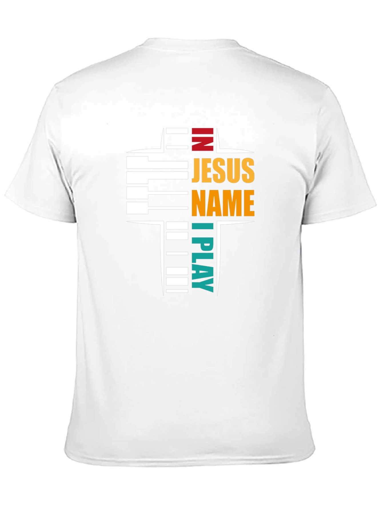 In Jesus Name I Play Piano Christian Graphic T-Shirt