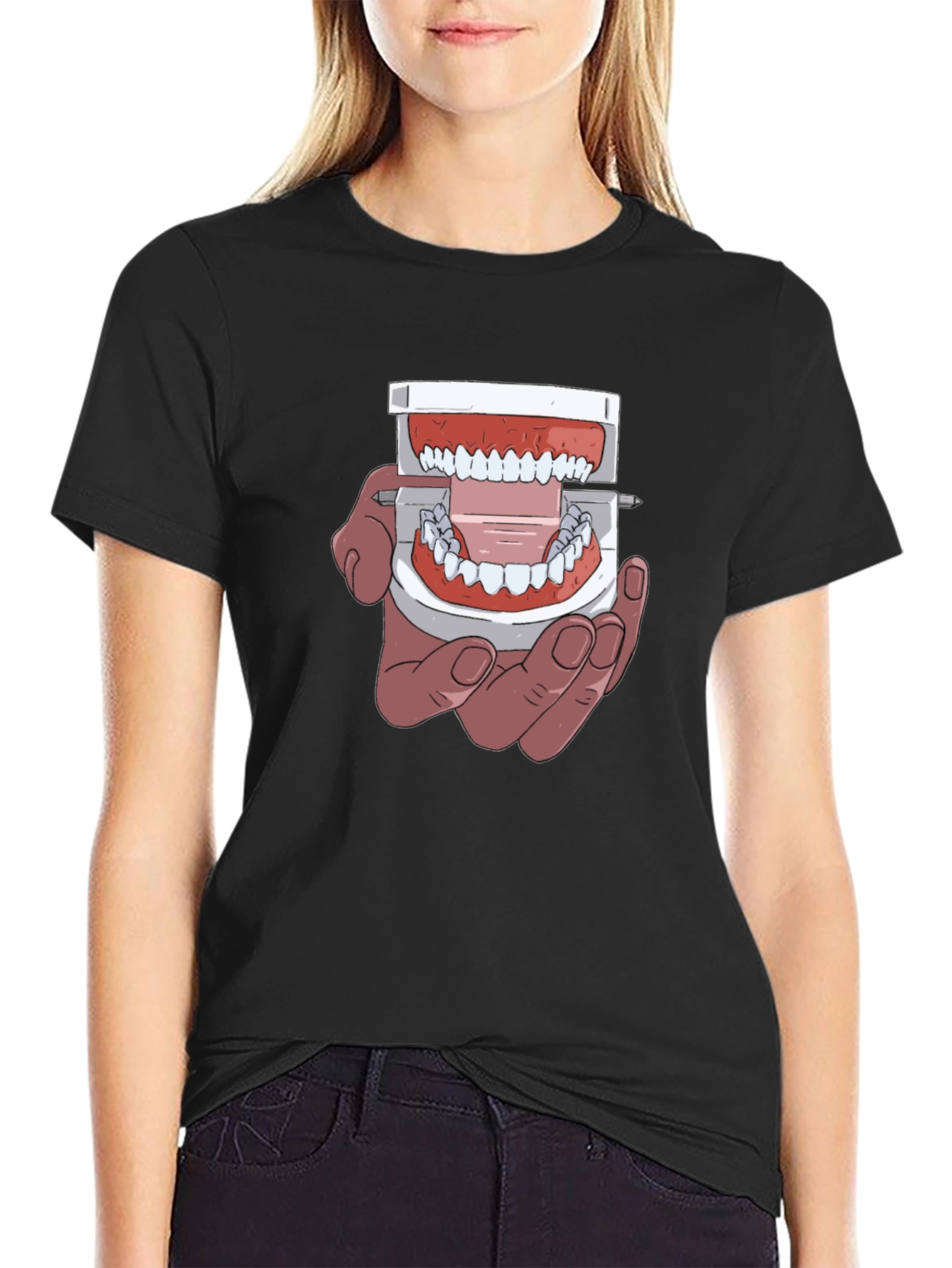 Dentist Humor Graphic T-Shirt - Black