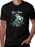 Monkey Headphones T-Shirt - Cant Hear You