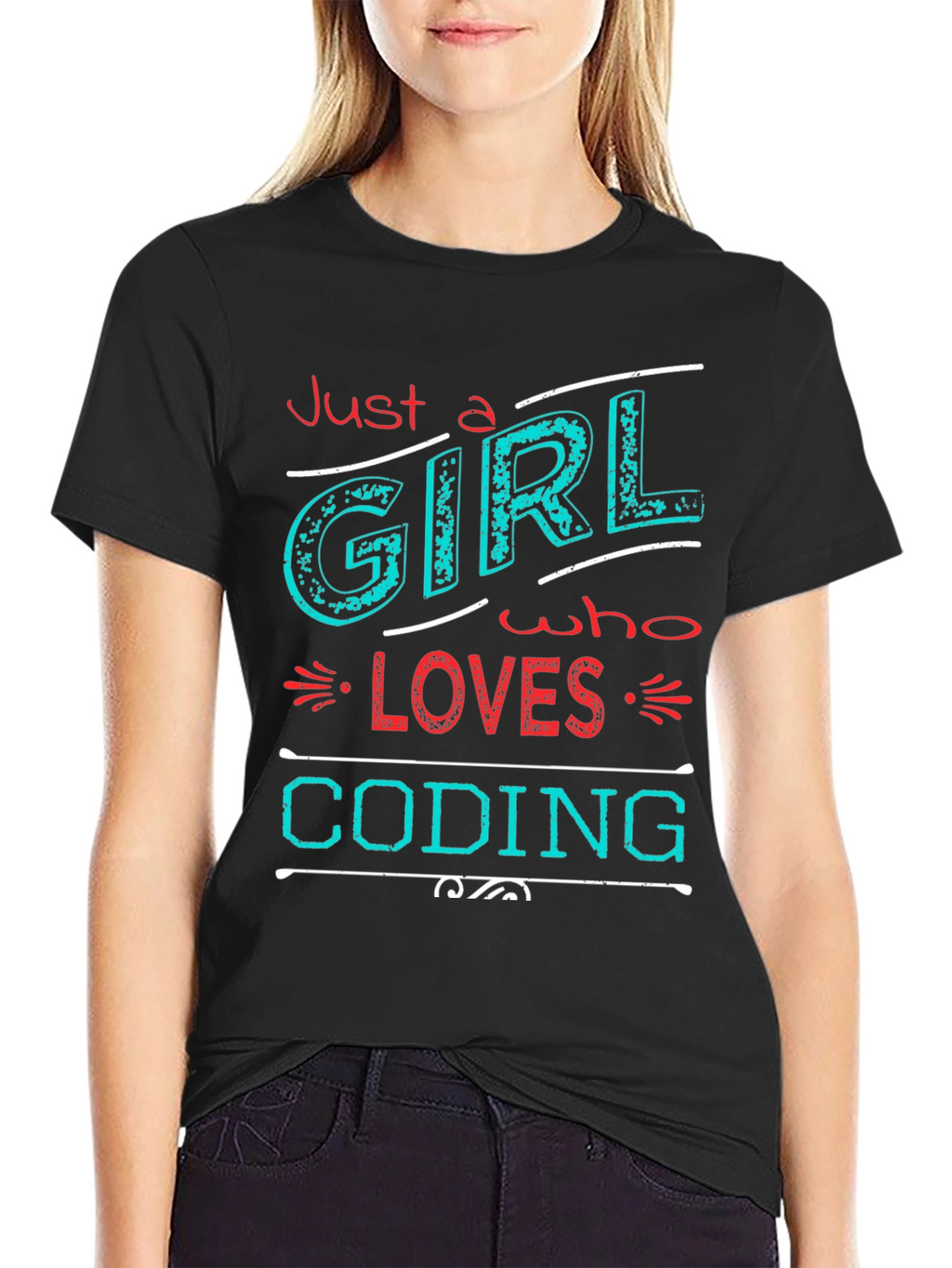 Just a Girl Who Loves Coding T-Shirt