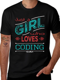 Just a Girl Who Loves Coding T-Shirt