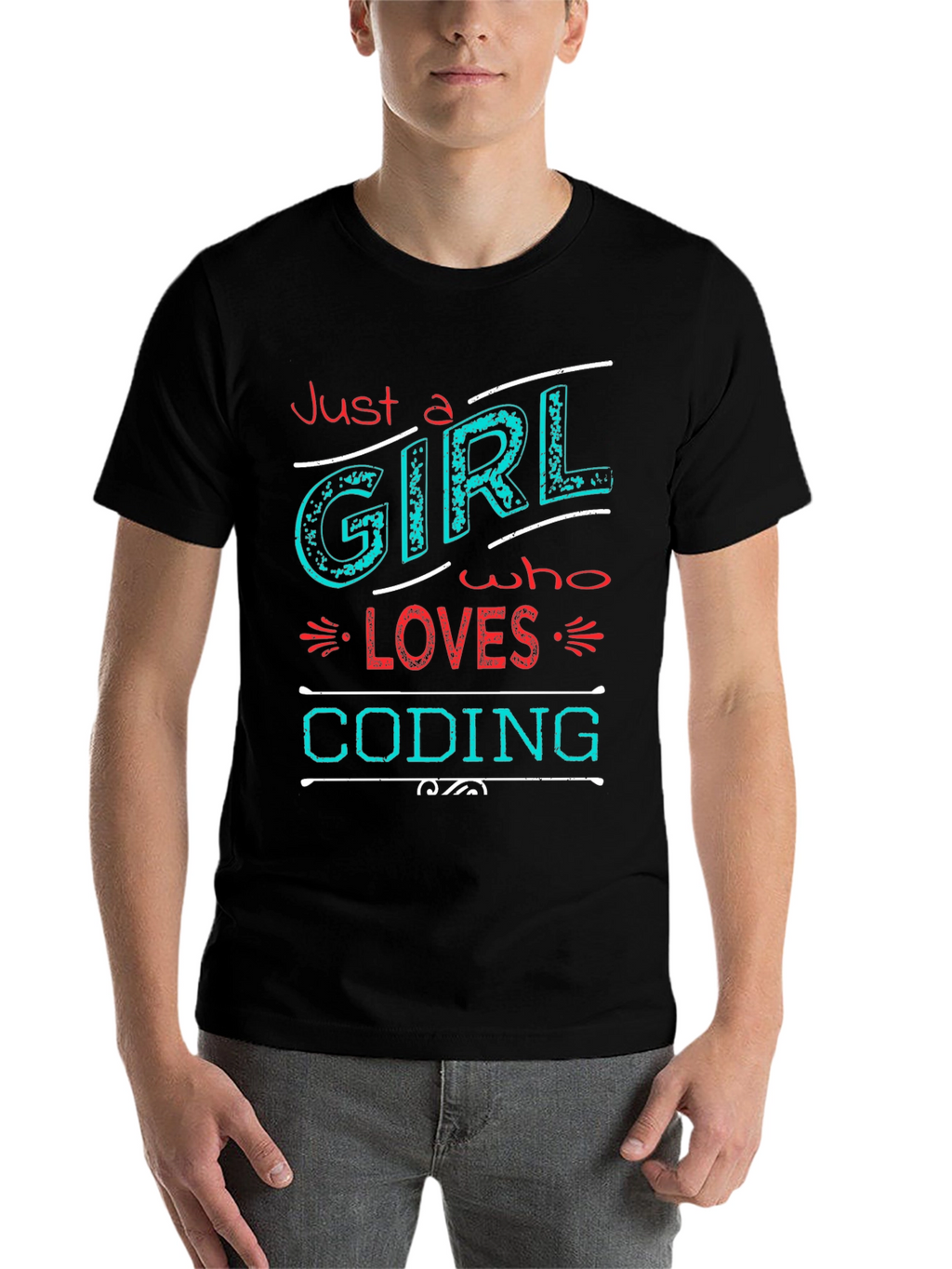 Just a Girl Who Loves Coding T-Shirt