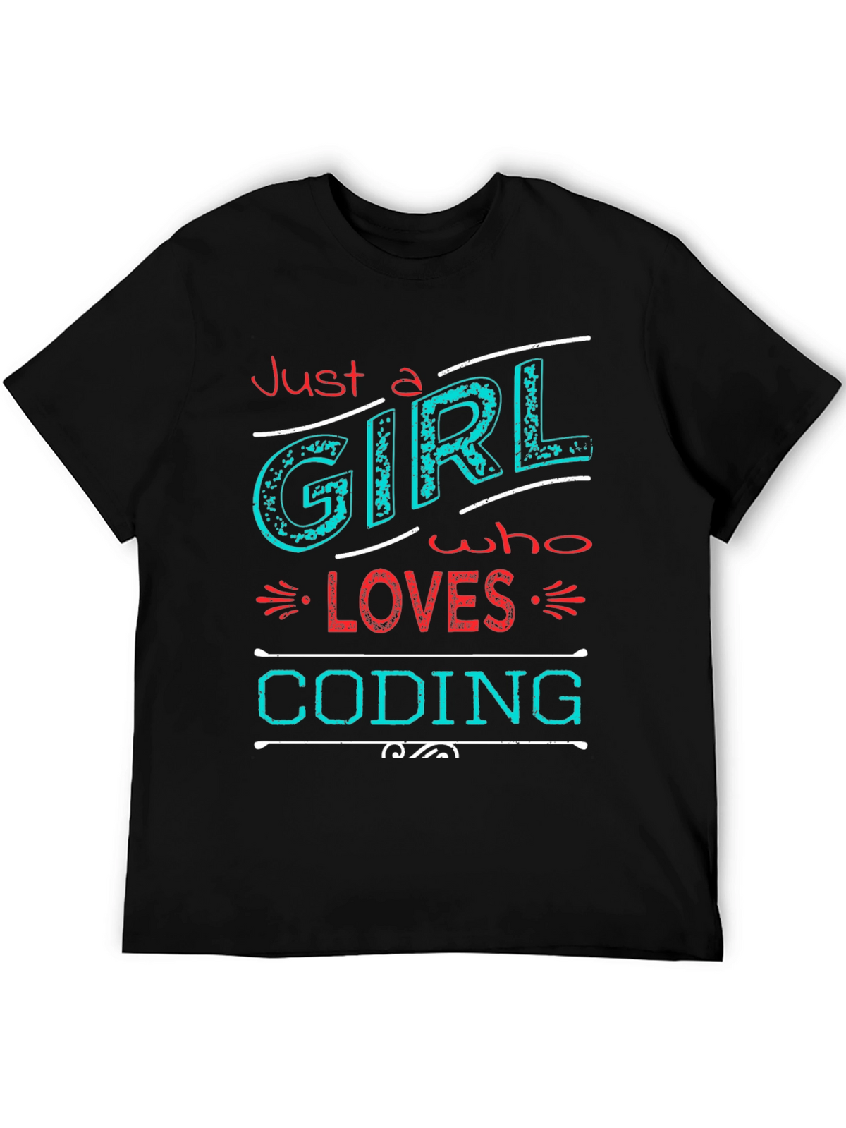 Just a Girl Who Loves Coding T-Shirt