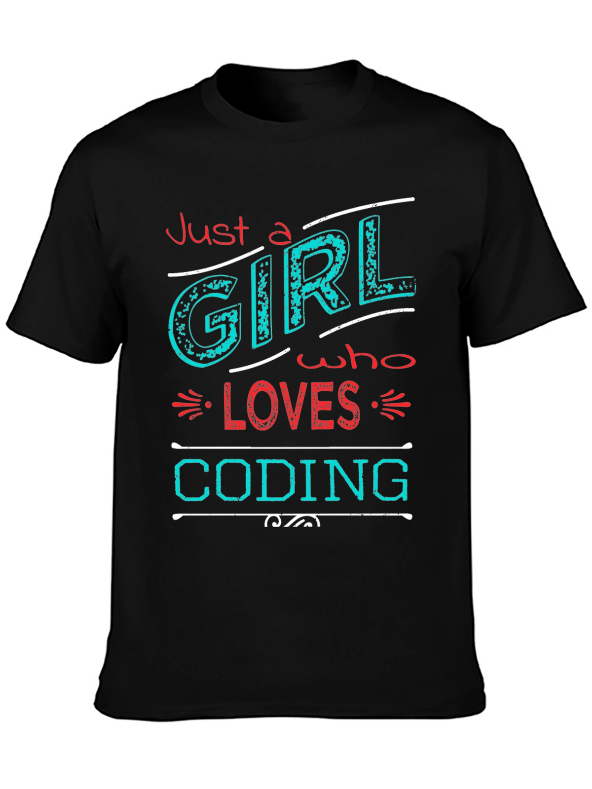 Just a Girl Who Loves Coding T-Shirt