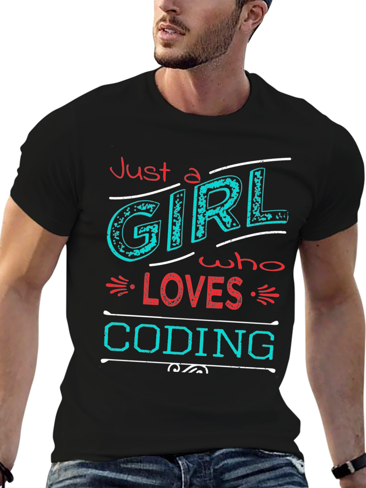 Just a Girl Who Loves Coding T-Shirt