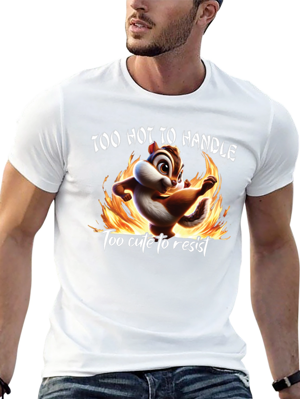 Too Hot To Handle Chipmunk Graphic Tee