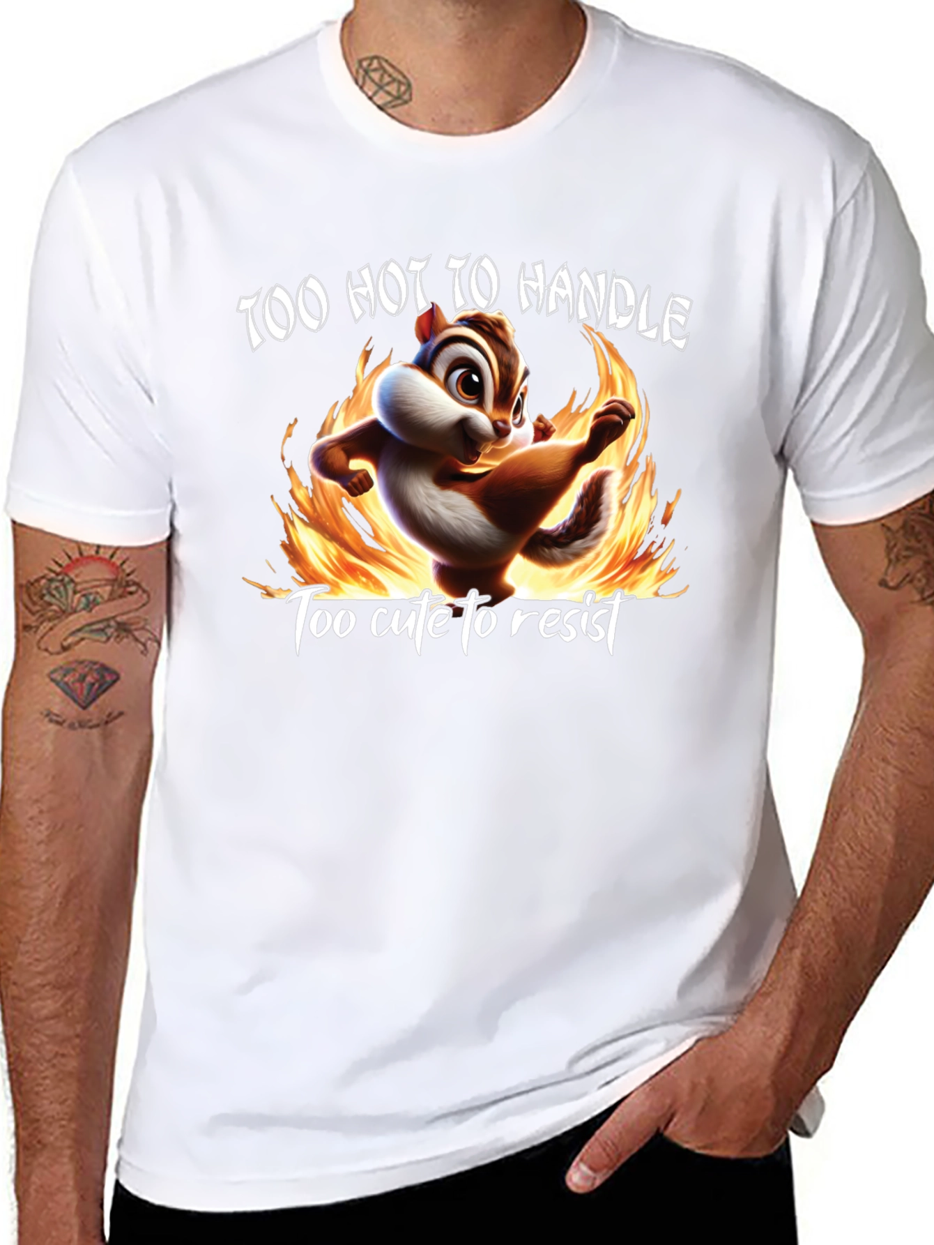 Too Hot To Handle Chipmunk Graphic Tee