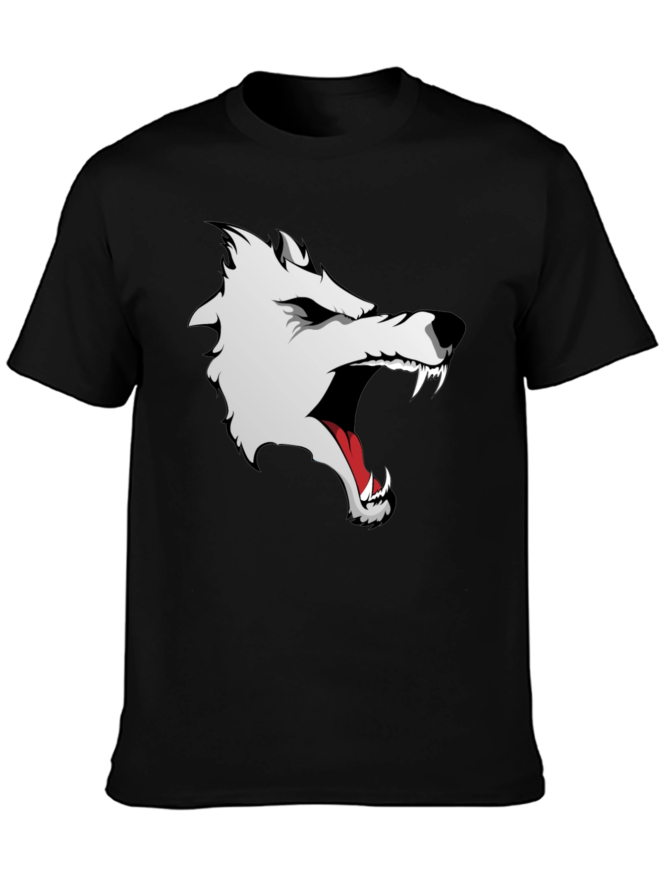 Black Wolf Graphic Tee - Fierce Style!
