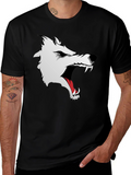 Black Wolf Graphic Tee - Fierce Style!