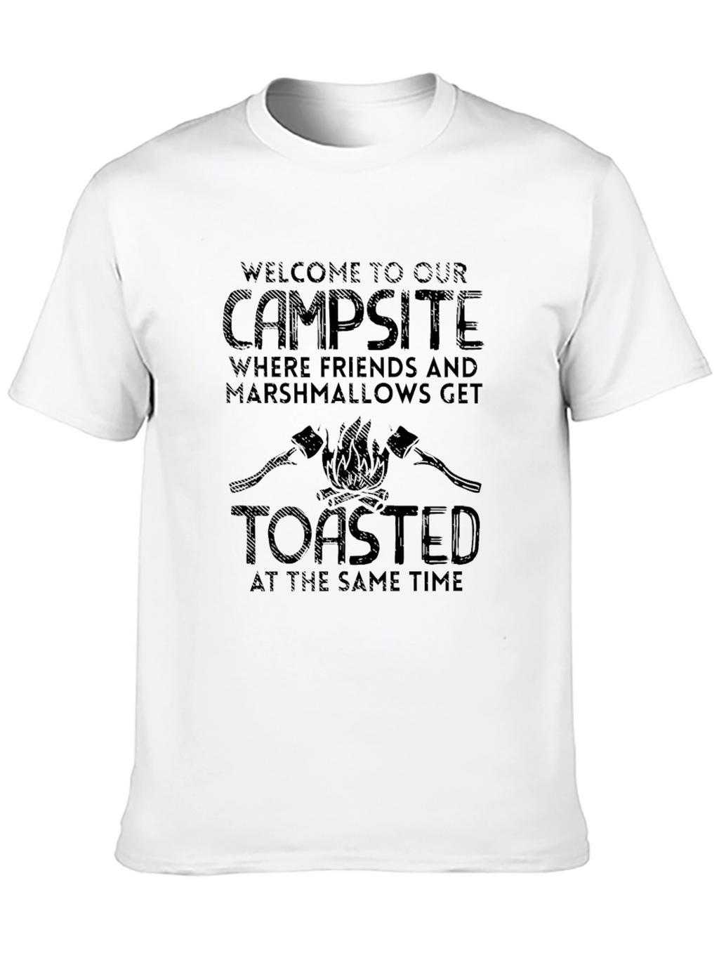Campsite Marshmallow Toasted Graphic T-Shirt