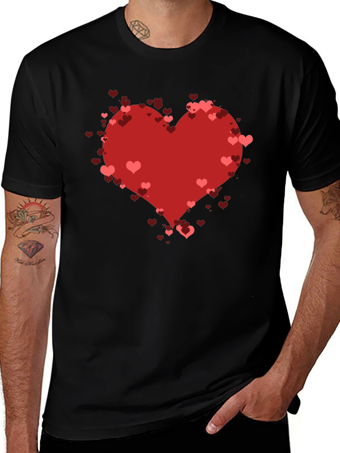 Heart T-Shirt - Stylish Love Design